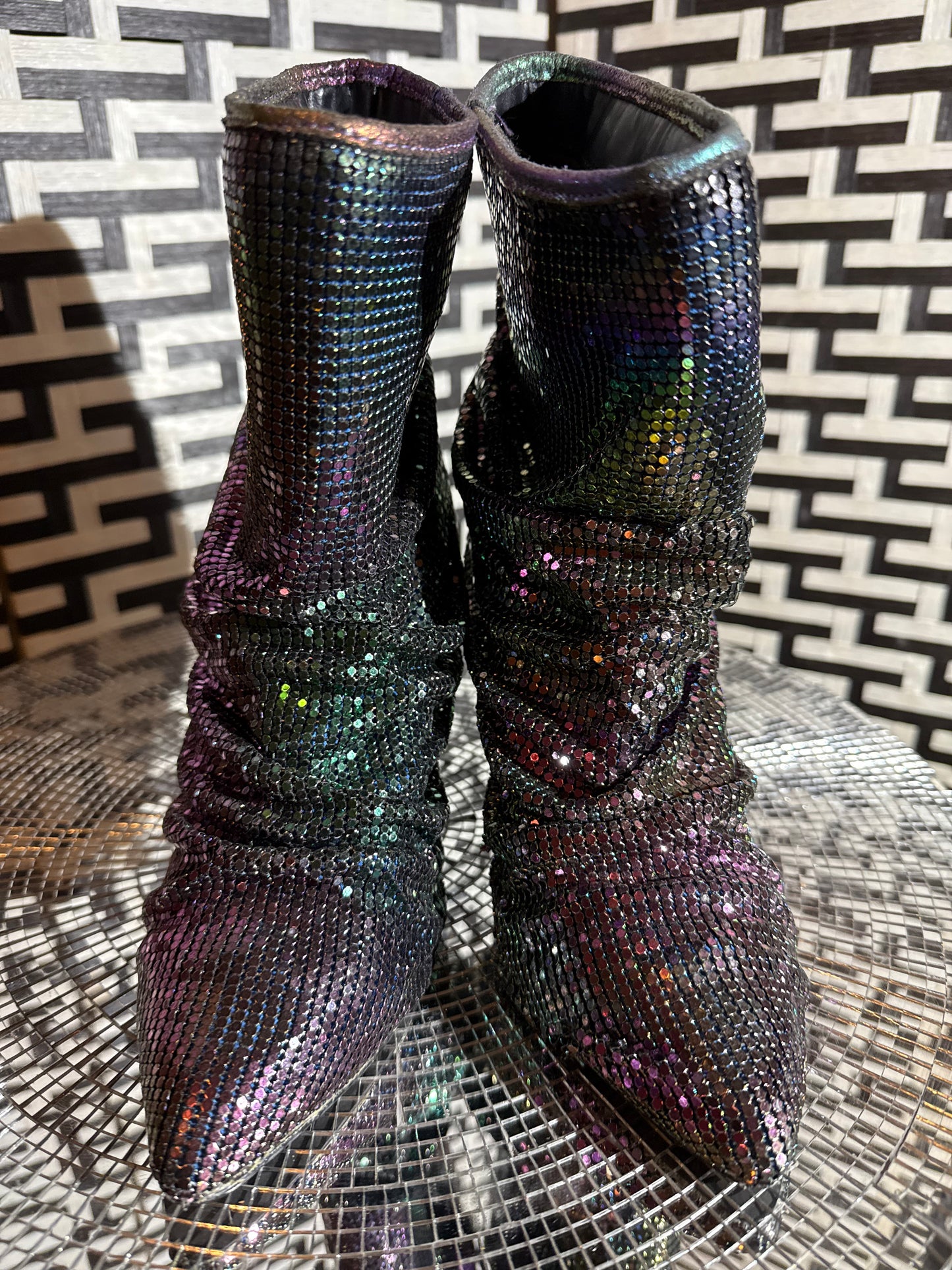 liliana holographic booties