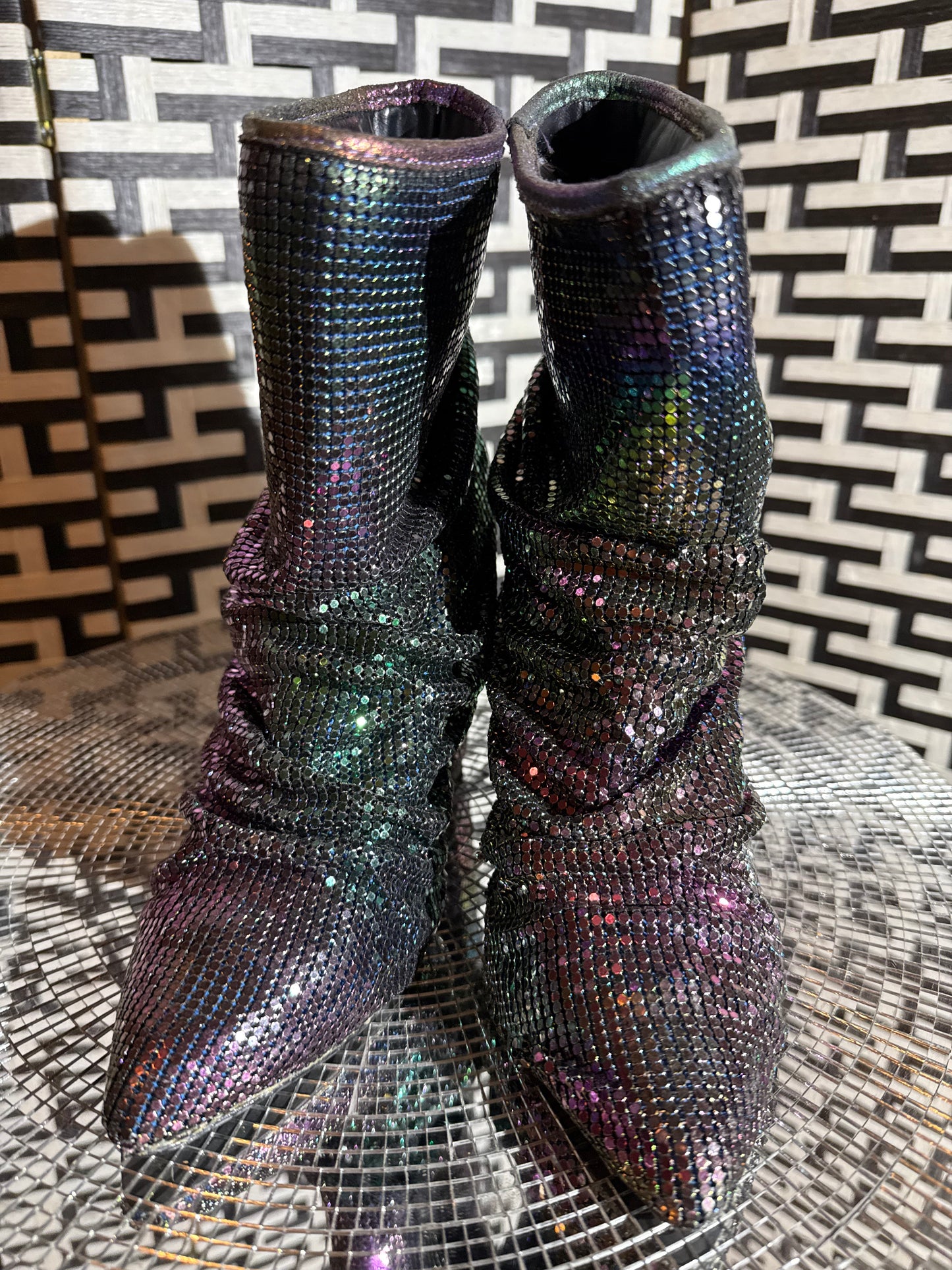 liliana holographic booties
