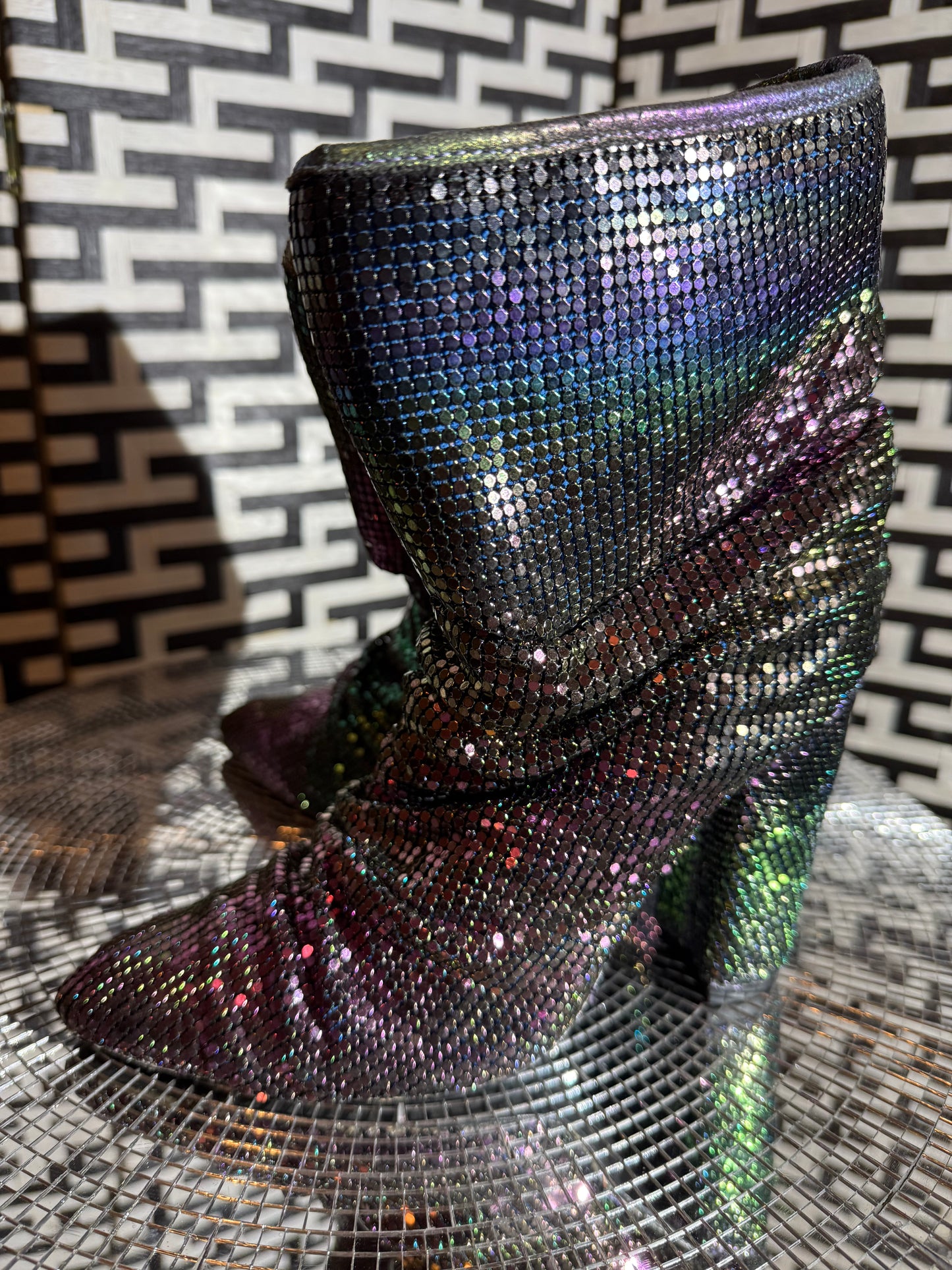 liliana holographic booties