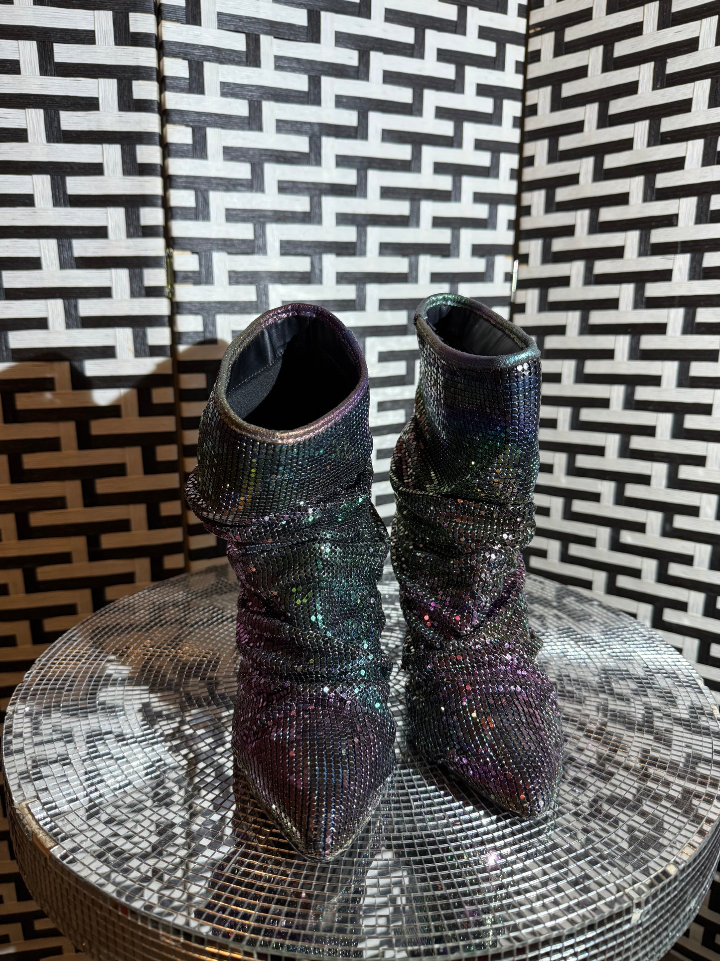 liliana holographic booties