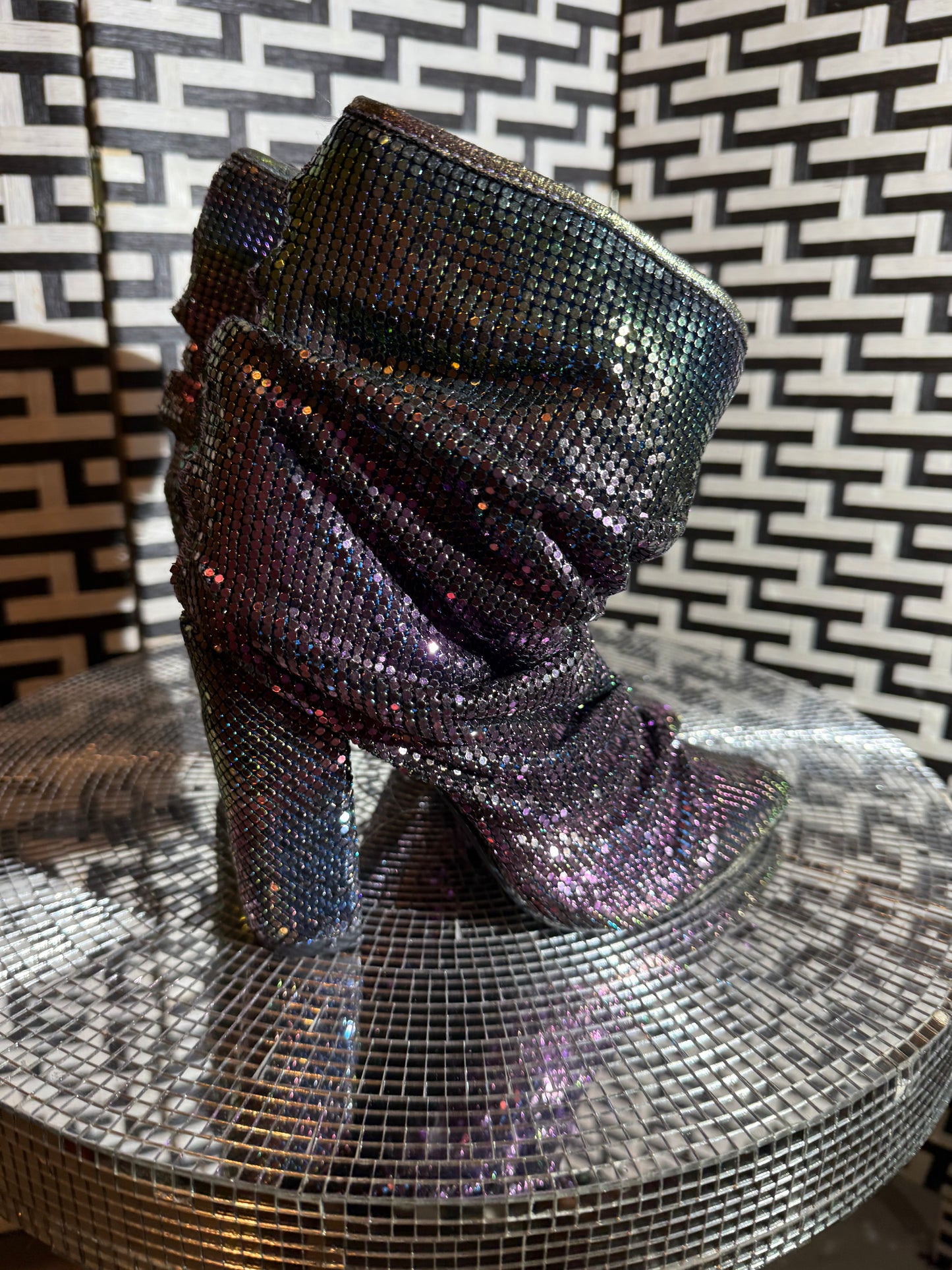 liliana holographic booties