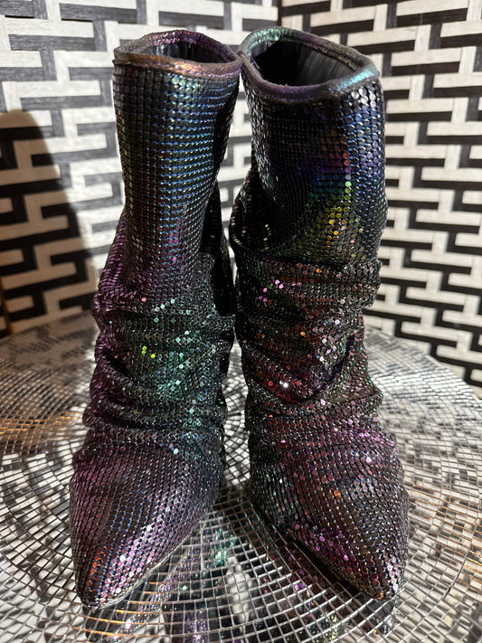 liliana holographic booties