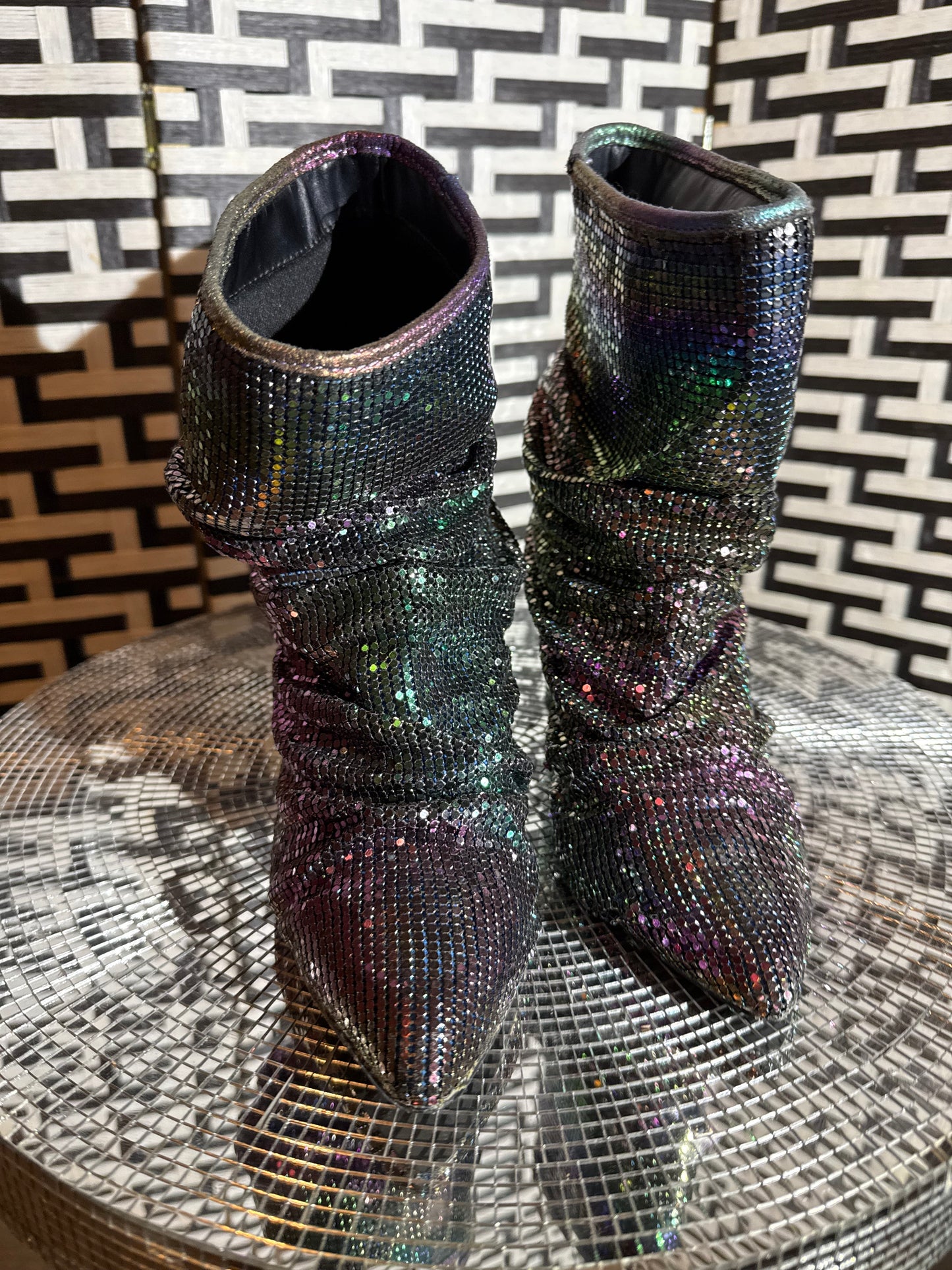 liliana holographic booties