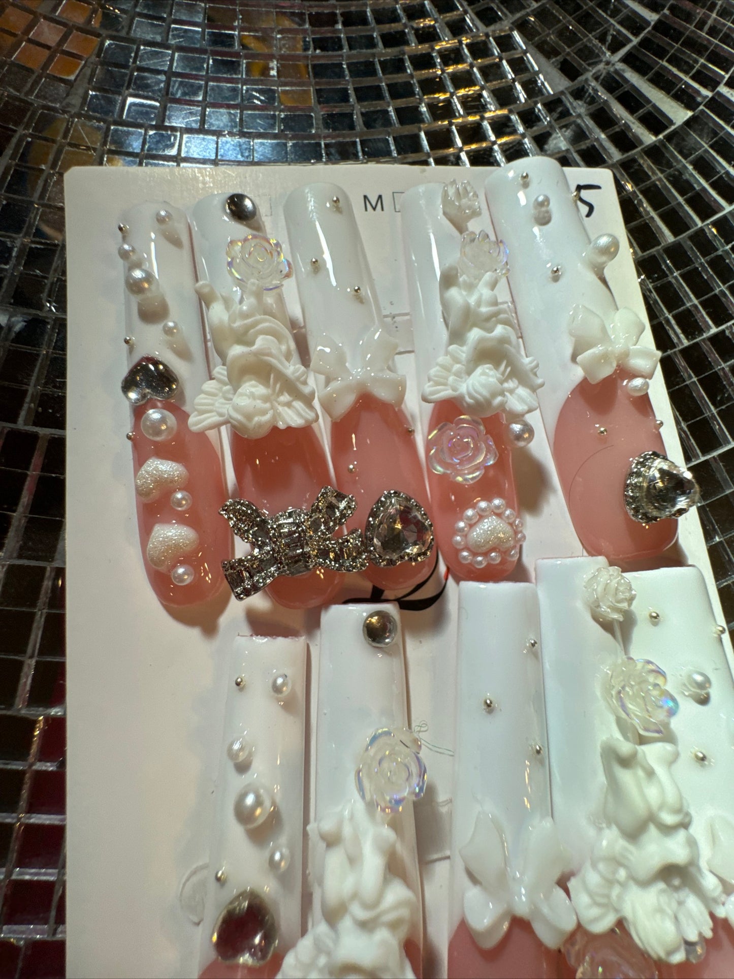 🎀 xxl pink white 😇 angel 💅