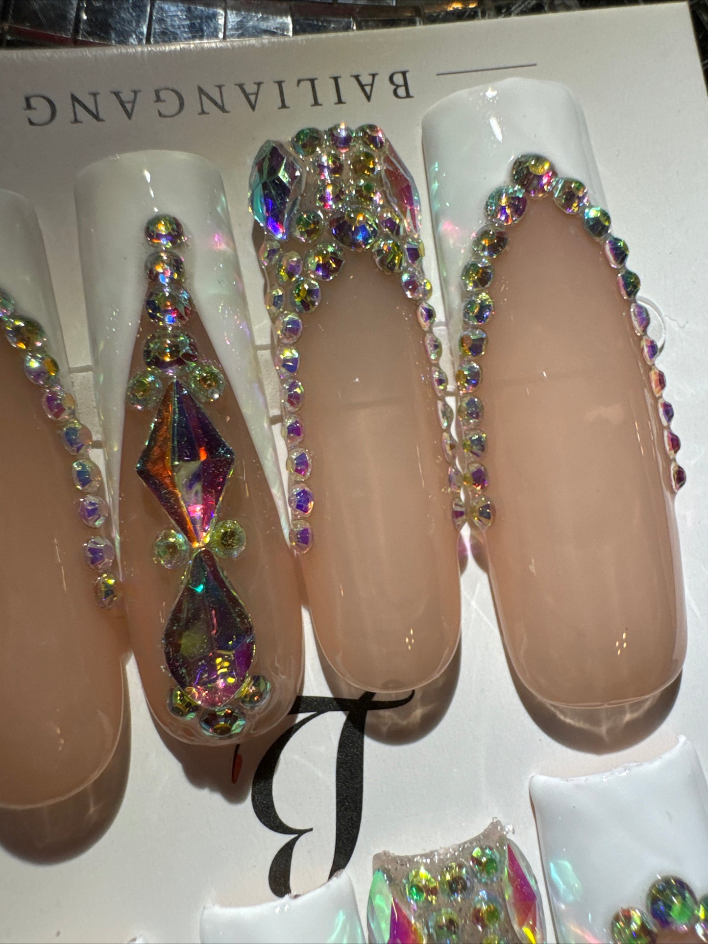 🎀nude white french  💅