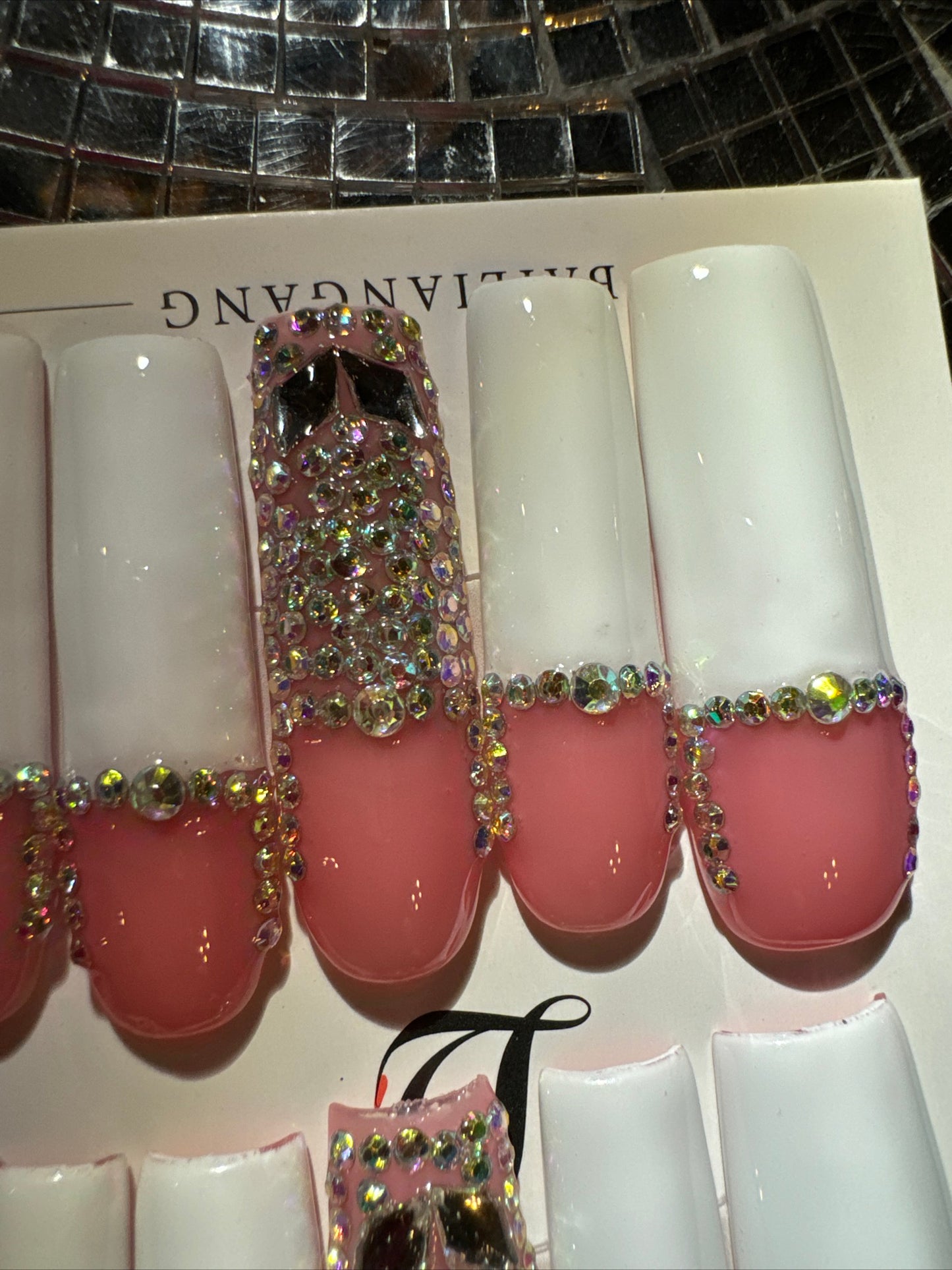 🎀french square nails 💅